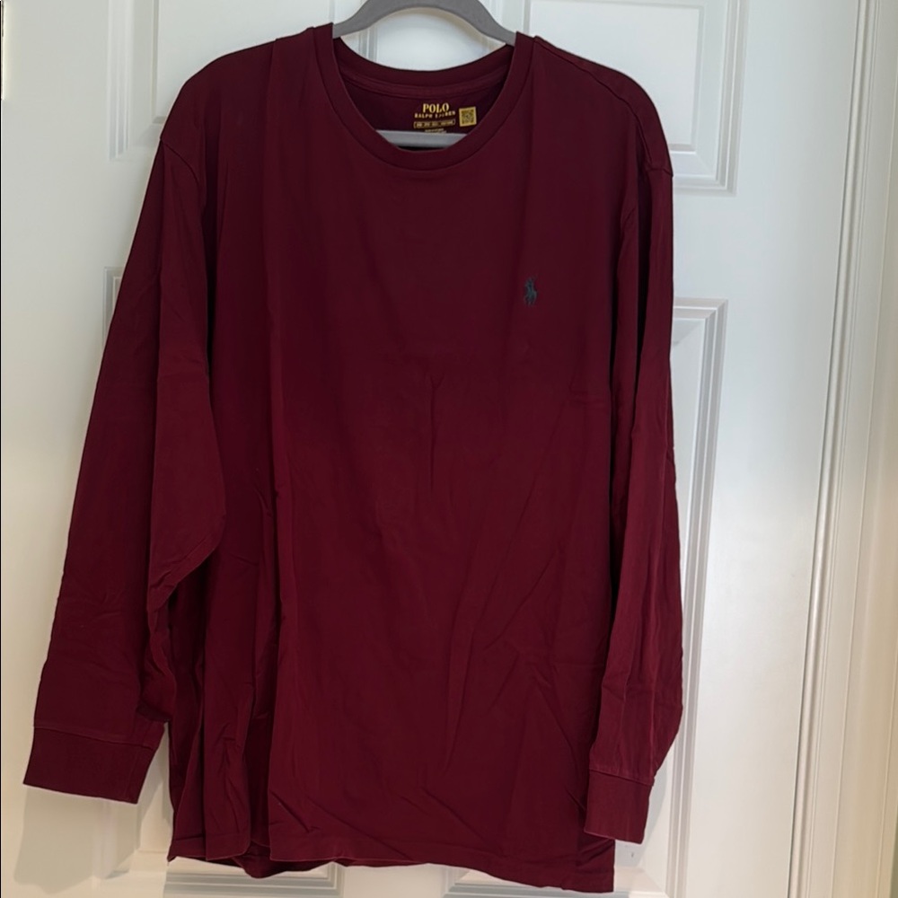 Polo by Ralph Lauren Red Long Sleeve Tee